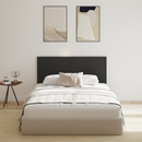 vidaXL Ágyszerkezet Fejtámla Fekete tölgy 160 x 1.5 x 80.5 cm Faanyag