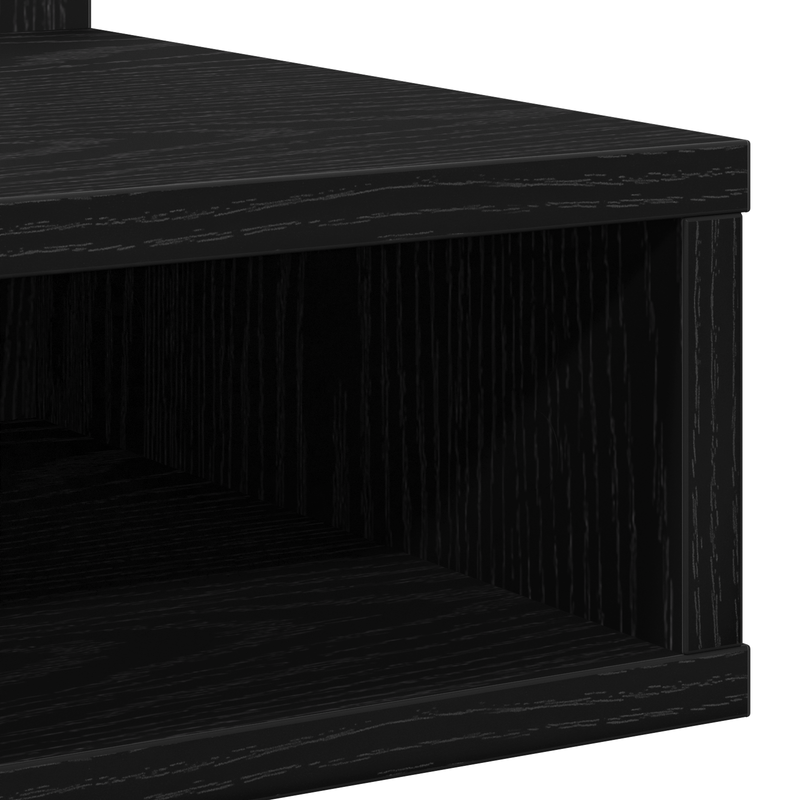 vidaXL Tükörszekrény polcokkal Musta tammi 90 x 31.5 x 62 cm Faanyag