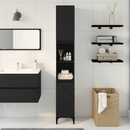 vidaXL Fürdőszoba Székény Fekete tölgy 30 x 30 x 190 cm Faanyag