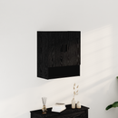 vidaXL Fali szekrény Fekete tölgy 60 x 31 x 70 cm Faanyag
