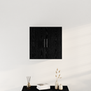 vidaXL Fali Szekrény Fekete tölgy 60 x 31,5 x 60 cm Faanyag