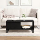 vidaXL Dohányzóasztal fiókkal Fekete tölgy 90 x 50 x 36,5 cm Faanyag