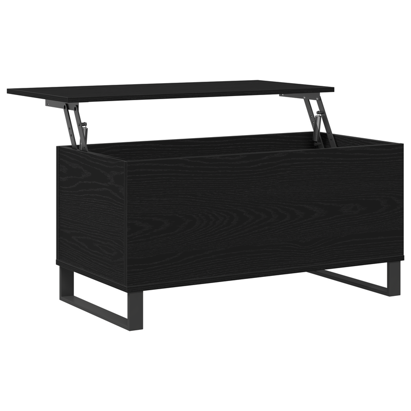 vidaXL Dohányzóasztal Musta tammi 90 x 44.5 x 45 cm Faanyag