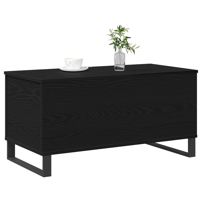 vidaXL Dohányzóasztal Musta tammi 90 x 44.5 x 45 cm Faanyag