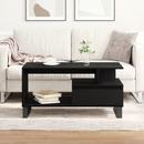 vidaXL Dohányzóasztal fiókkal Fekete tölgy 90 x 49 x 45 cm Faanyag