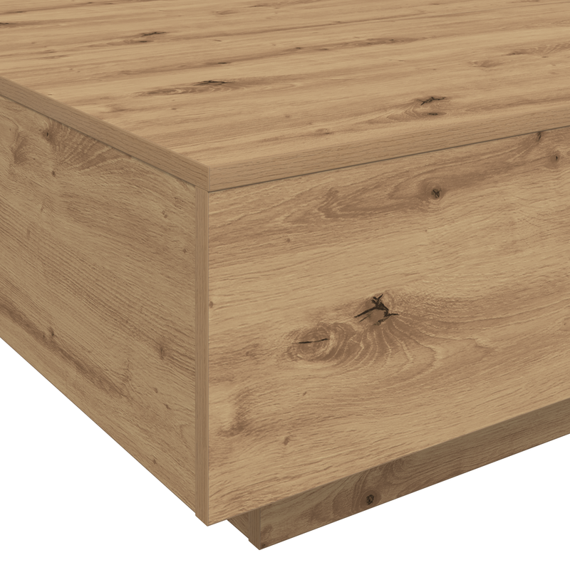 vidaXL Dohányzóasztal kézműves tölgy 55 x 55 x 31 cm Faanyag