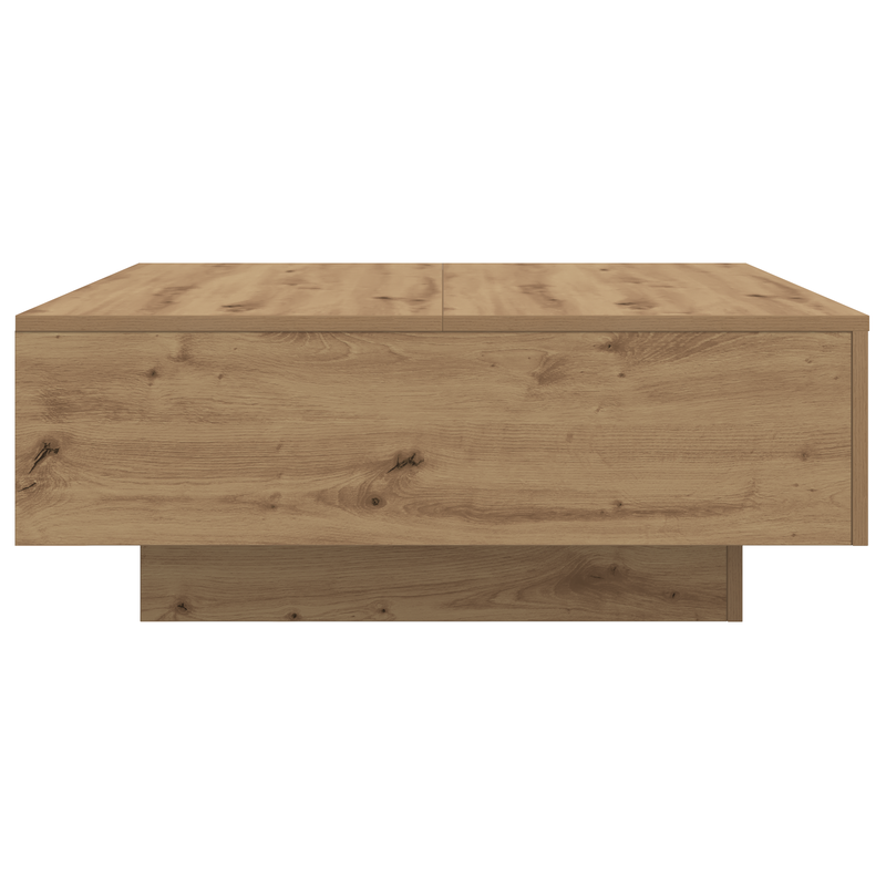 vidaXL Dohányzóasztal kézműves tölgy 80 x 80 x 31 cm Faanyag