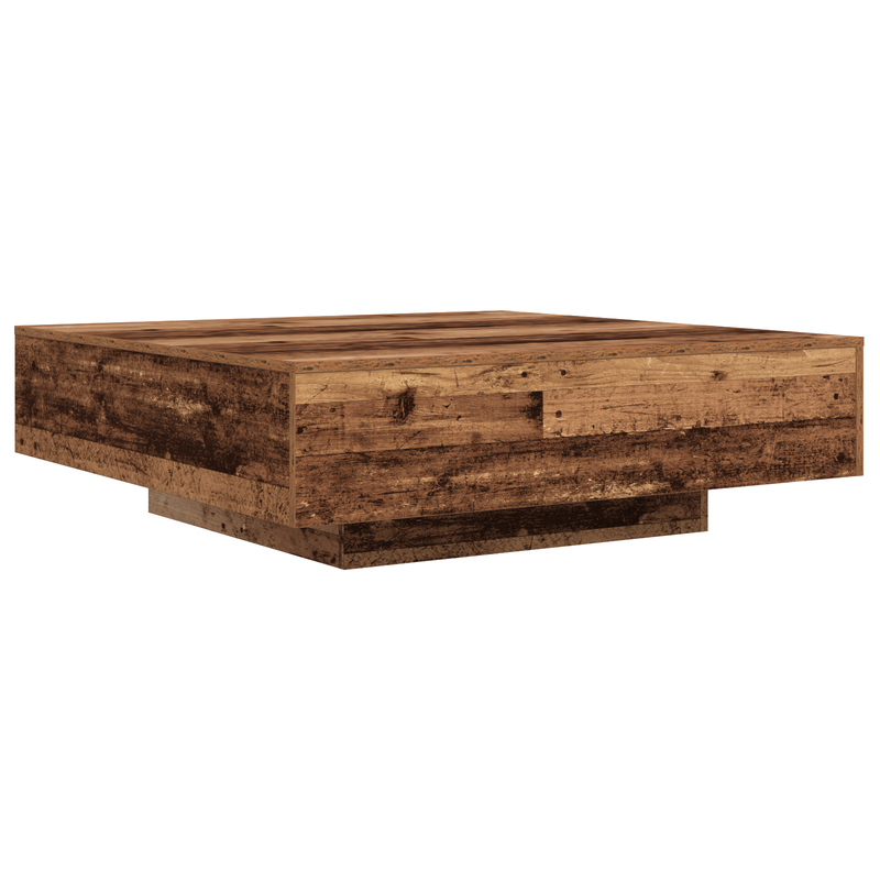 vidaXL Dohányzóasztal Régi fa 100 x 100 x 31 cm Faanyag