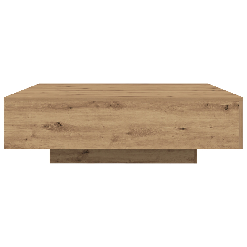 vidaXL Dohányzóasztal kézműves tölgy 100 x 100 x 31 cm Faanyag