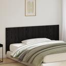 vidaXL Ágyszerkezet Fejtámla Fekete tölgy 160 x 1.5 x 80.5 cm Faanyag