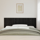 vidaXL Ágyszerkezet Fejtámla Fekete tölgy 160 x 1.5 x 80.5 cm Faanyag