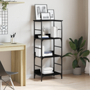 vidaXL Könyvespolc Fekete tölgy 50 x 33 x 117,5 cm Faanyag