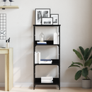 vidaXL Könyvespolc Fekete tölgy 50 x 33 x 117,5 cm Faanyag