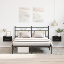 vidaXL Éjjeliszekrény 2 pcs Fekete tölgy 35 x 35 x 20 cm Faanyag
