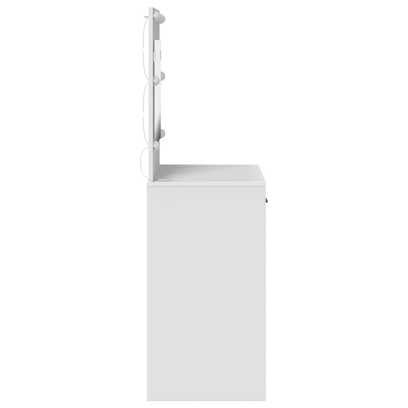 vidaXL Sminkasztal fiókkal tárolóval Fehér 78.5 x 41 x 135 cm Faanyag