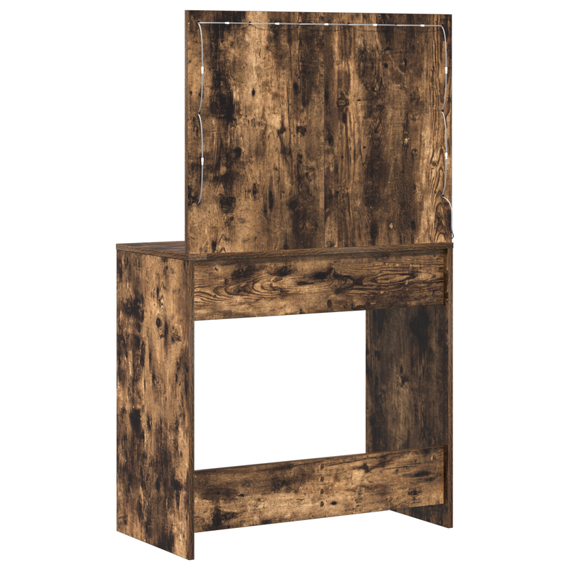 vidaXL Sminkasztal fiókkal Füstölt tölgy 78.5 x 41 x 135 cm Faanyag