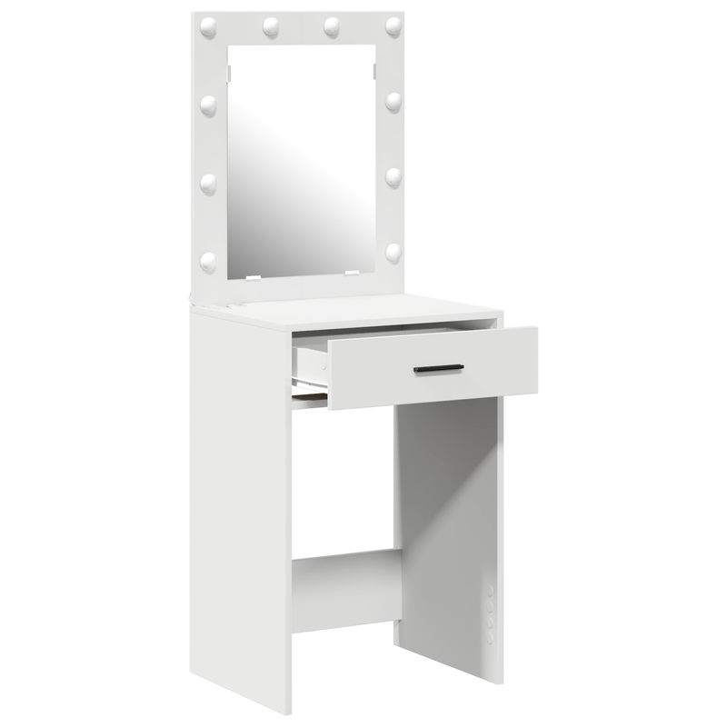 vidaXL Sminkasztal fiókkal tárolóval Fehér 50 x 41 x 135 cm Faanyag