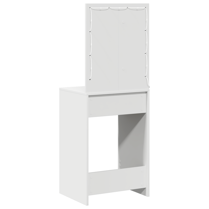 vidaXL Sminkasztal fiókkal tárolóval Fehér 50 x 41 x 135 cm Faanyag