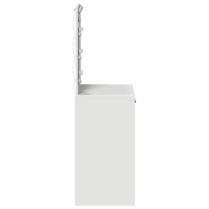 vidaXL Sminkasztal fiókkal tárolóval Fehér 50 x 41 x 135 cm Faanyag