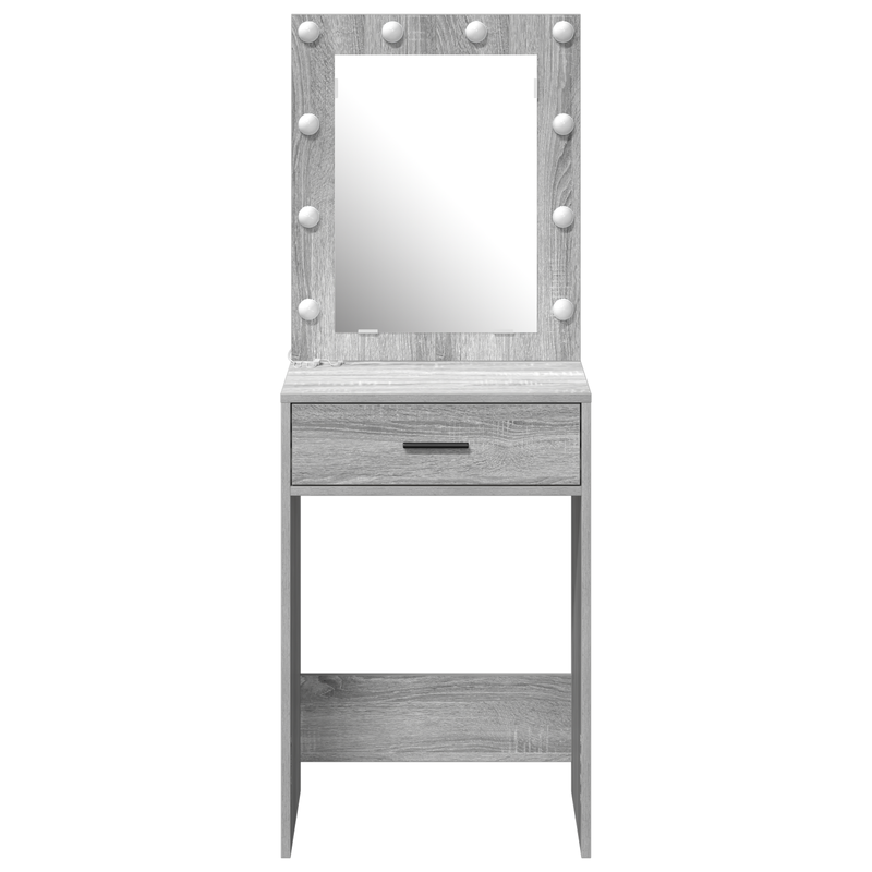 vidaXL Sminkasztal fiókkal Szürke Sonoma 50 x 41 x 135 cm Faanyag
