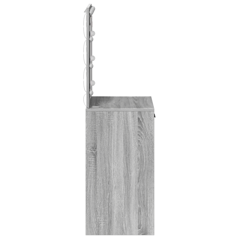 vidaXL Sminkasztal fiókkal Szürke Sonoma 50 x 41 x 135 cm Faanyag