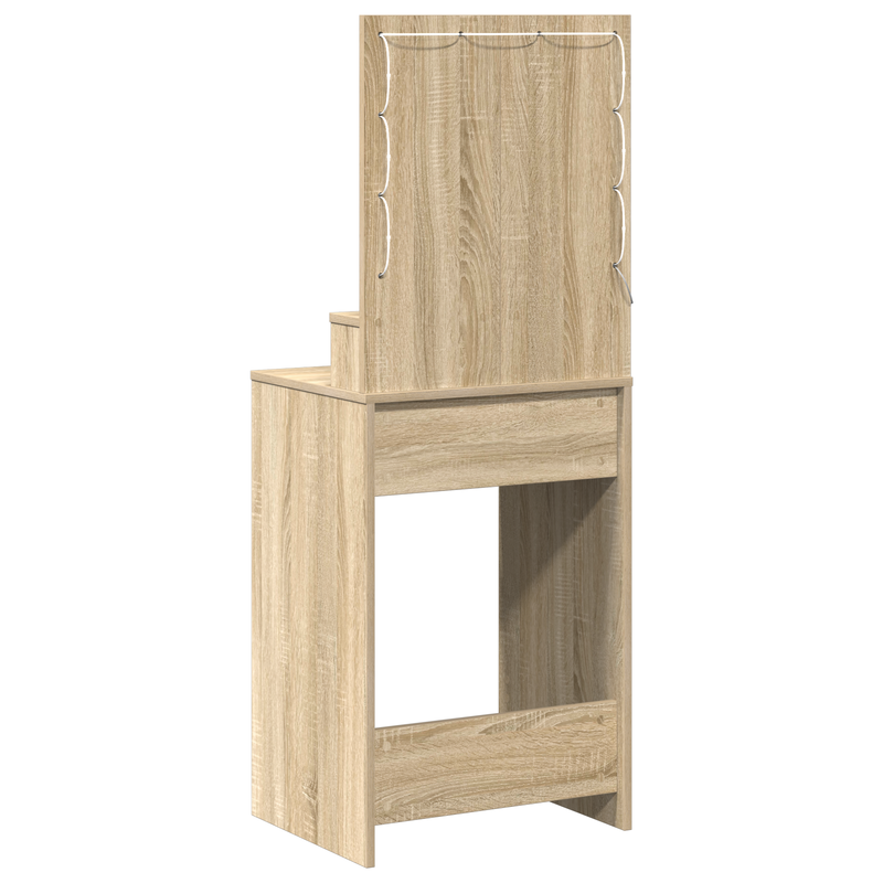 vidaXL Sminktükör fiókkal sonoma tölgy 50 x 41 x 135 cm Faanyag