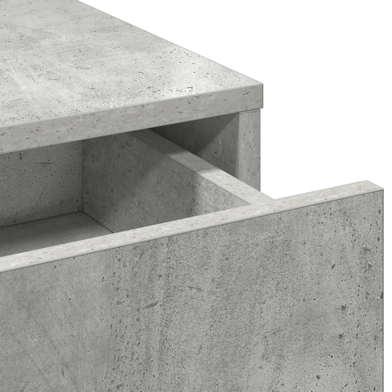 vidaXL Sminktükör fiókkal Beton szürke 50 x 41 x 135 cm Faanyag