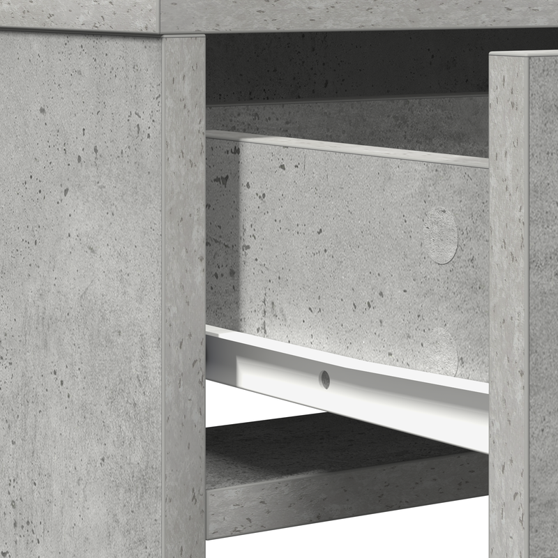 vidaXL Sminktükör fiókkal Beton szürke 50 x 41 x 135 cm Faanyag