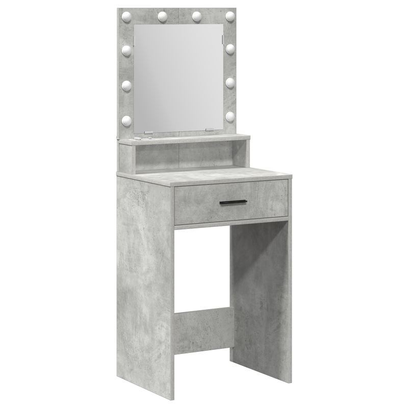vidaXL Sminktükör fiókkal Beton szürke 50 x 41 x 135 cm Faanyag