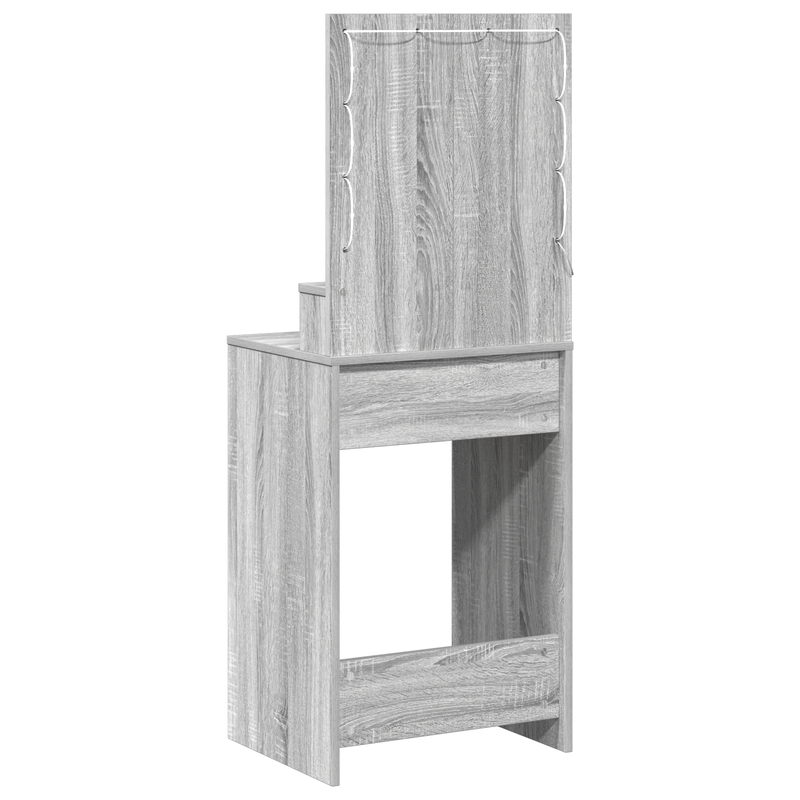 vidaXL Sminktükör fiókkal Szürke sonoma 50 x 41 x 135 cm Faanyag