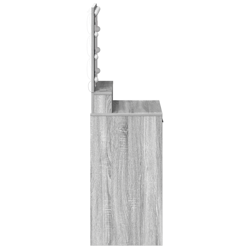 vidaXL Sminktükör fiókkal Szürke sonoma 50 x 41 x 135 cm Faanyag