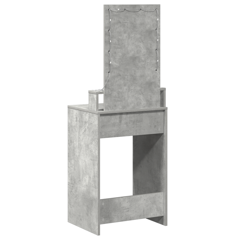 vidaXL Öltözködőasztal fiókkal Szürke 50 x 41 x 140 cm Faanyag