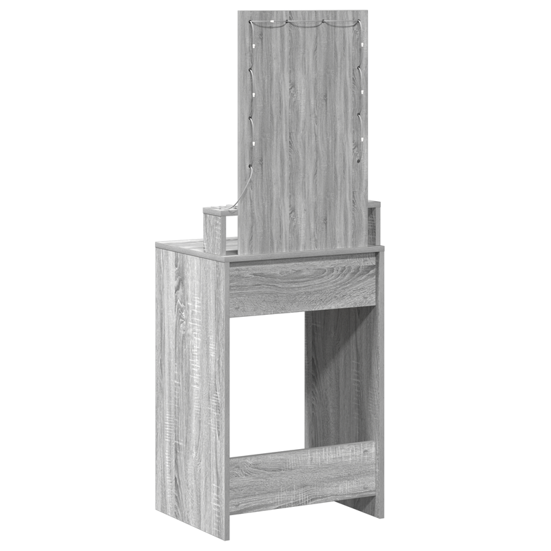 vidaXL Öltözködőasztal fiókkal Szürke 50 x 41 x 140 cm Faanyag
