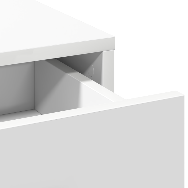vidaXL Öltözködőasztal fiókkal Fehér 100 x 41 x 140 cm Faanyag
