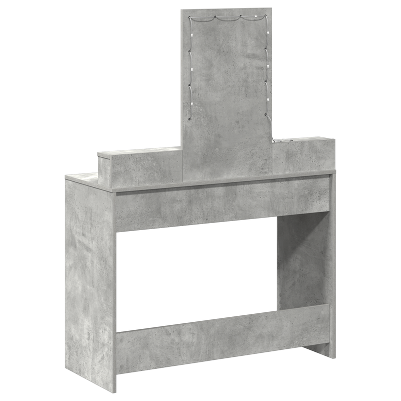 vidaXL Öltözködőasztal fiókkal Szürke 100 x 41 x 140 cm Faanyag