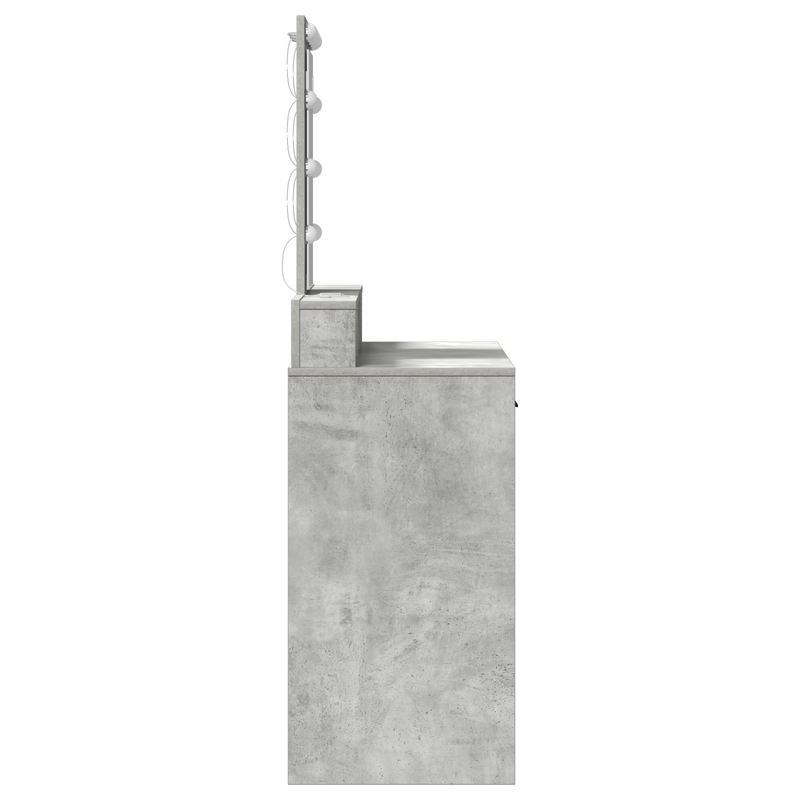 vidaXL Öltözködőasztal fiókkal Szürke 100 x 41 x 140 cm Faanyag