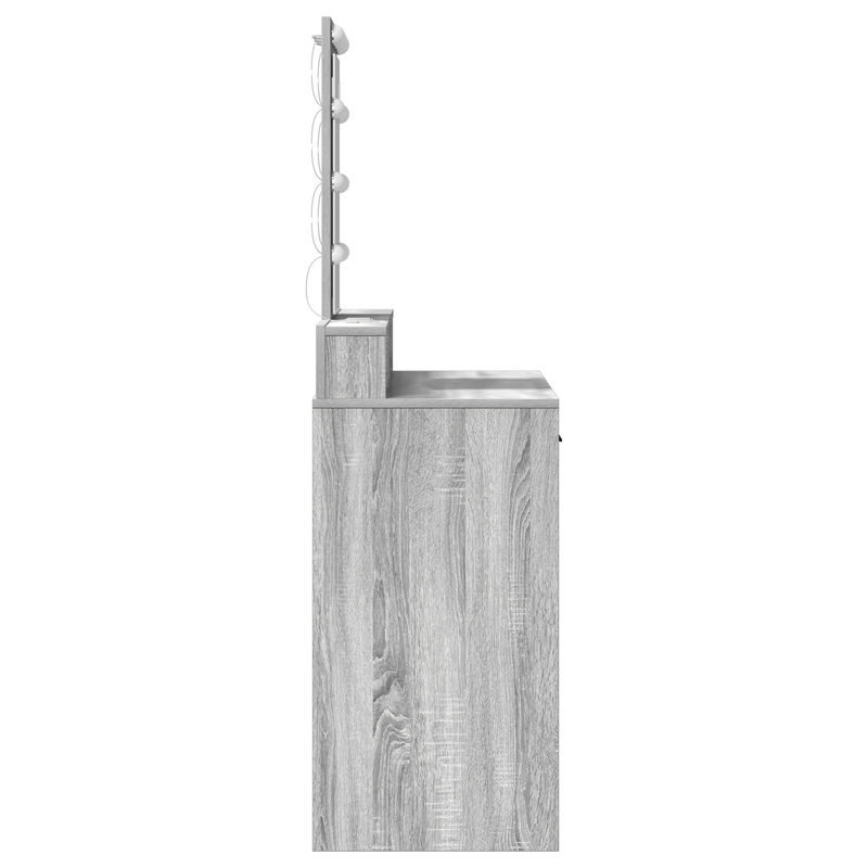 vidaXL Öltözködőasztal fiókkal Szürke 100 x 41 x 140 cm Faanyag