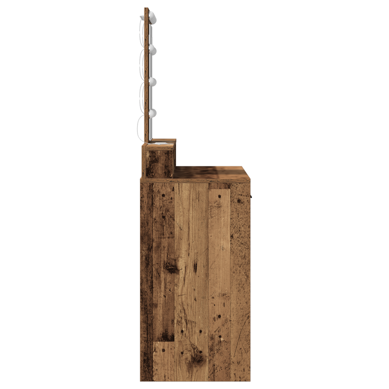 vidaXL Öltözködőasztal fiókkal Barna 100 x 41 x 140 cm Faanyag