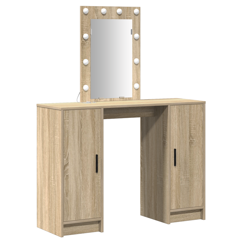 vidaXL Öltözködőasztal tárolóval Barna 102 x 33 x 135 cm Faanyag