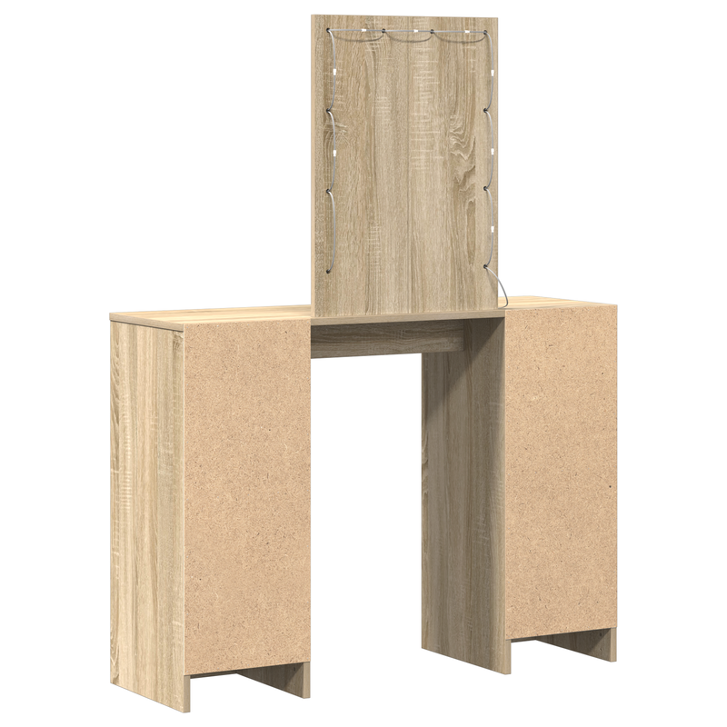 vidaXL Öltözködőasztal tárolóval Barna 102 x 33 x 135 cm Faanyag