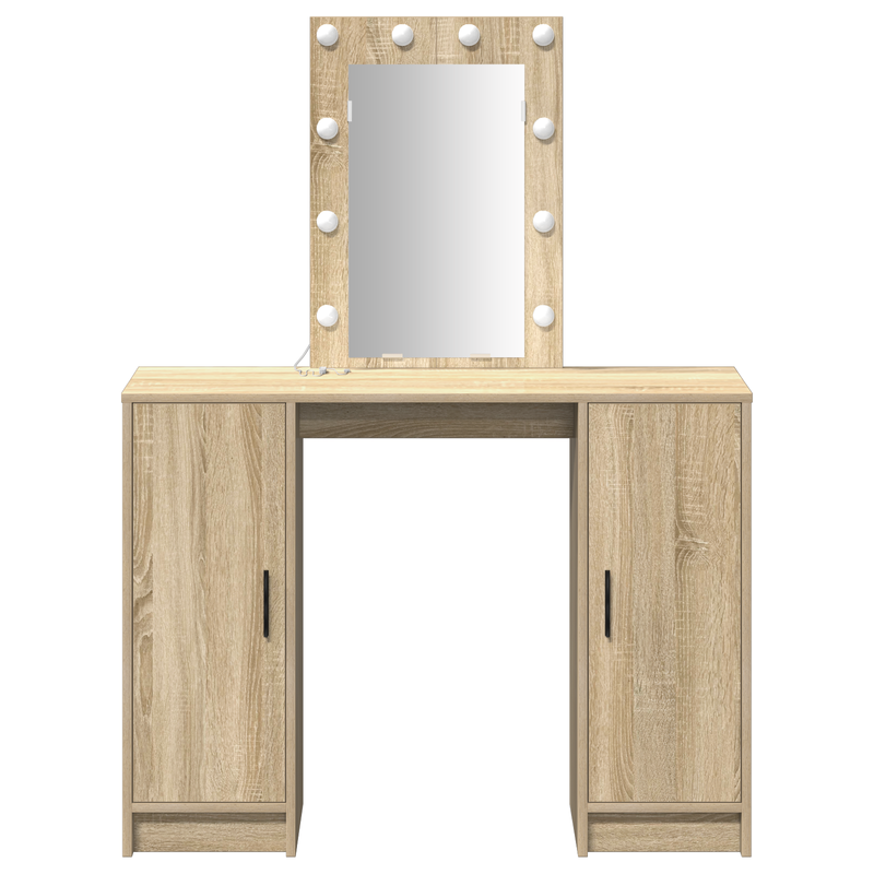 vidaXL Öltözködőasztal tárolóval Barna 102 x 33 x 135 cm Faanyag