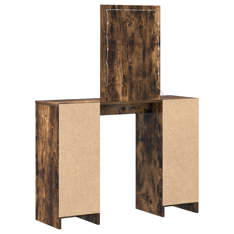 vidaXL Öltözködőasztal tárolóval Barna 102 x 33 x 135 cm Faanyag