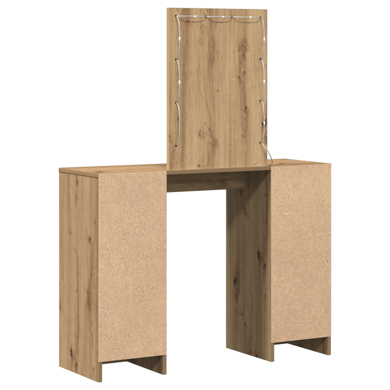 vidaXL Öltözködőasztal tárolóval Barna 102 x 33 x 135 cm Faanyag