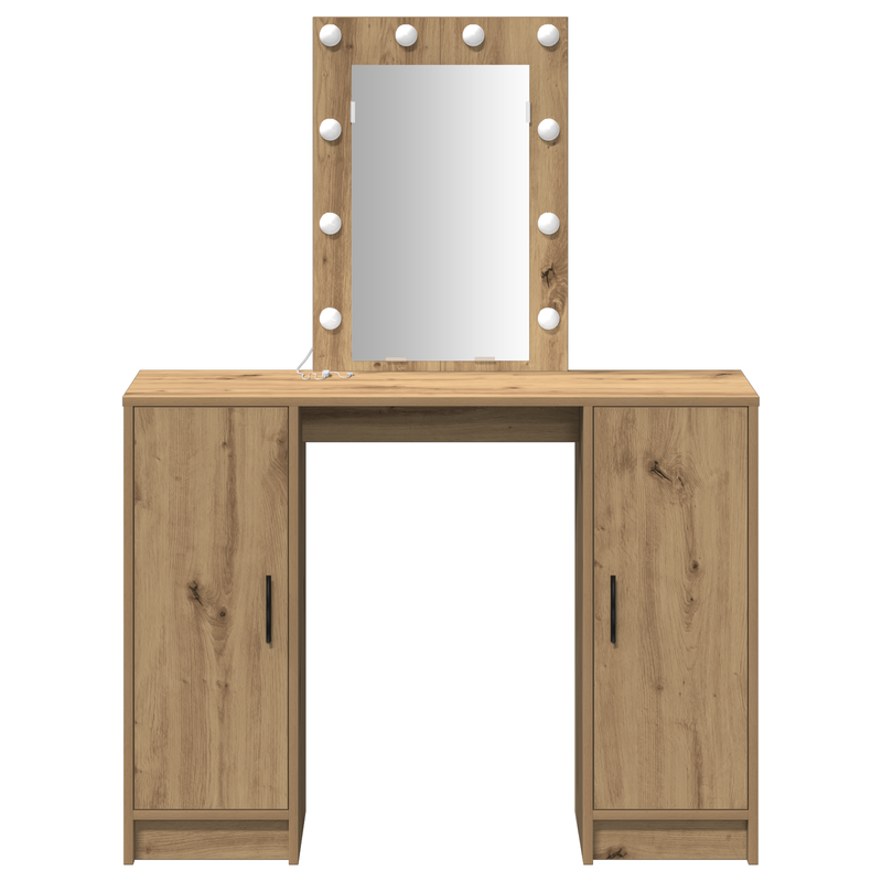 vidaXL Öltözködőasztal tárolóval Barna 102 x 33 x 135 cm Faanyag