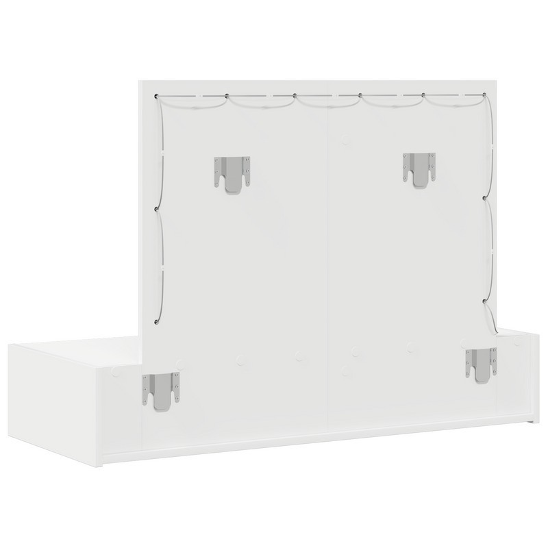 vidaXL Öltözködőasztal fiókkal tükörrel Fehér 100 x 40 x 70 cm Faanyag