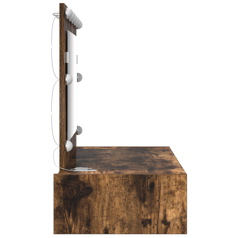 vidaXL Öltözködőasztal fiókkal tükörrel Barna 100 x 40 x 70 cm Faanyag