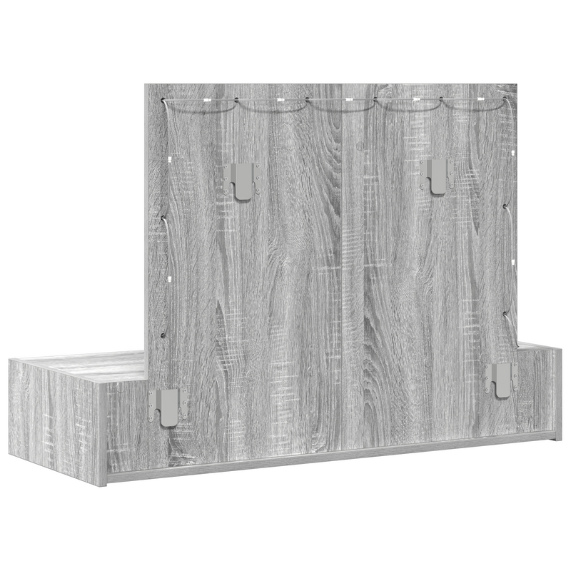 vidaXL Öltözködőasztal fiókkal Szürke 100 x 40 x 70 cm Faanyag