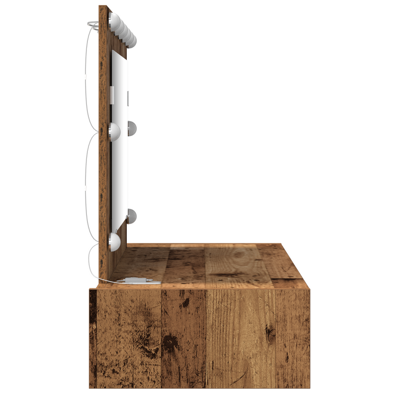 vidaXL Öltözködőasztal fiókkal tükörrel Barna 100 x 40 x 70 cm Faanyag