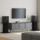vidaXL Hangszóró állványok 2 pcs Fekete tölgy 30 x 30 x 40 cm Faanyag