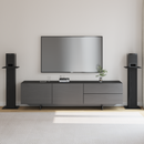 vidaXL Hangszóró állványok 2 pcs Fekete tölgy 30 x 30 x 80 cm Faanyag
